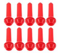 Mikikit 10pcs Animal Nursing Teat Lamb Nursing Tool Sheep Milk Teat for Livestock and Young Lambs Red Plastic Comfortable Fit, Laborsaving, Promotes Healthy Growth