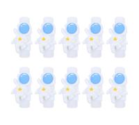 Mikikit 10pcs Astronaut Shape Data Cable Protectors Made of Sturdy Pp and Resin, Anti-tangle and Easy to Store, for Carrying in Your Bag with Cute Space Design