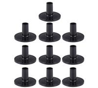 Mikikit 10pcs Black Plastic Drum Cymbal Sleeves Percussion Instrument Accessories Compatible with Drum Cymbal Stands for Kit Maintenance