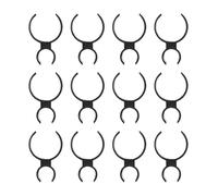 Mikikit 10pcs Black Single Hole Cake Clips Sparkler Holders Party Bottle Clip Accessories for Birthday Wedding Celebration