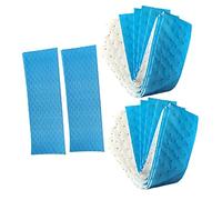 Mikikit 10pcs Blue Range Hood Filter Pads 10cm X 90cm X 3mm Thickened Kitchen Ventilator Grease Absorbing Paper for Cooker Hood Oil Collection and Universal Extractor Use