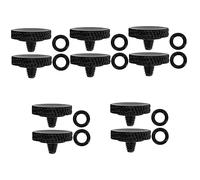 Mikikit 10pcs Camera Shutter Release Button Aluminum Alloy Convex Shutter Button for Instant Camera Accessories Replacement Use Press Button