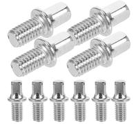 Mikikit 10pcs Drum Key Tool Screws M6x10mm Silver Plated Iron for Snare Drum and Pedal Shaft Screws with Sleek Look for Amateur