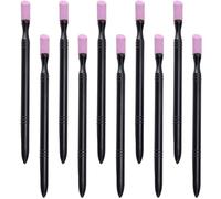 Mikikit 10pcs Dual-Ended Files Cuticle Pusher Sticks Nail Buffing Tools for Natural Manicure and Pedicure Care