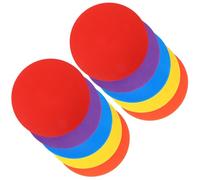 Mikikit 10pcs Football Training Signs Soccer Training Sign Discs Pvc Non-slip Sturdy Reusable Markers for Players Practicing Soccer and Setting up On-site Boundaries
