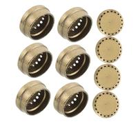 Mikikit 10pcs Gas Stove Accessories Small Propane Adapter Burner Flame Caps for Camping Outdoor Fire Pit Cover and Portable Stove Gas Parts