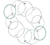 Mikikit 10pcs Guzheng Replacement Strings a Type Metal 1-5 String for Chinese Guzheng Short Remaining Sound Comfortable Sound Family and Friends