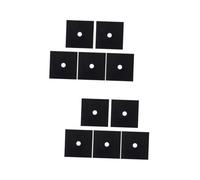 Mikikit 10pcs Hg Hob Cleaner Stove Burner Covers Gas Burner Covers Reusable Hob Stovetop Liners Easy Clean Pad