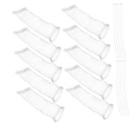 Mikikit 10pcs Lint Trap Washing Machine Hair Catcher for Lint Removal Washer Hose Filter for Laundry Promotes Water Purity and Sustainability