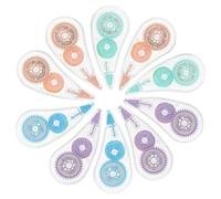 Mikikit 10pcs Portable Correction Tape Set for Students, Mini Adhesive Whiteout Tape, Convenient Office Stationery for Precise Paper Correction