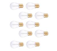Mikikit 10pcs Portable Plastic Lip Gloss Bottles Light Bulb Shape Refillable Lipstick Tubes for Making Lip Gloss Samples and Daily Use