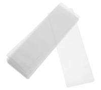 Mikikit 10pcs PVC Bookmark Sleeves Hole, Protective Covers for Bookmark Display and Packaging, Book Lover’s Accessory Set for Office and School Use