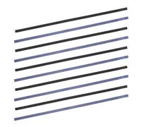 Mikikit 10pcs Self-adhesive Table Tennis Racket Edge Tape 0.8cm Black Blue Pu Fabric Paddle Frame Protector Tape for Ping Pong and Pickleball Players Training