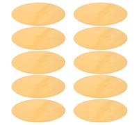 Mikikit 10pcs Self-adhesive Warm Tone Light Filter Film for LED Spotlights and Downlights, round Orange Color Correction Sheet, Wear Resistant Pet Material, for Video and Room Lighting