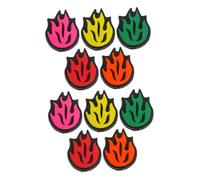 Mikikit 10pcs Silicone Tennis Dampeners Vibration Shock Absorbers for Racket Strings Multi-color Set Yellow Red Green Orange Pink for Tennis Racquet Accessories