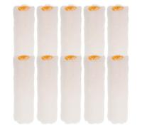 Mikikit 10pcs Small Paint Roller Covers Replacement Cotton Thread Sleeves for House Painting, Safe and Time-Saving Mini Rollers Suitable for Household Decoration Painting