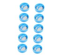 Mikikit 10pcs Stainless Steel Valve Screen Filters for Washing Machines, Easy to Maintain and Convenient to Clean, Blue Mesh Inlet Strainer Suitable for Washer Inlet Valve Replacement