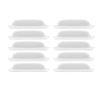 Mikikit 10pcs White Abs Car Camera Covers for Rearview and Backup Cameras, Anti-rain Protective Covers with Moisture Resistance and Extreme Temperature Durability, for Weather Conditions