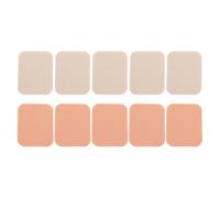 Mikikit 10pcs White Square Cosmetic Pads Powder Puff for Women, Synthetic Sponge Makeup Puff Friendly to Skin, Suitable for Daily Use and Beauty Salons, Wet and Dry Application
