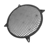 Mikikit 12 Inch Speaker Grille Cover with Waffle-style Pattern, Abs Plastic Protective Dust Cover for Subwoofer and Speaker, Broad Compatibility for Home Audio and Car Use, Black