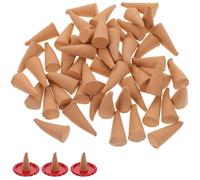 Mikikit 120pcs Aromatherapy Backflow Incense Cones Set 3 Holders, Mixed Scents for Meditation, Air Purification, Relaxation and Yoga at Home Or Church