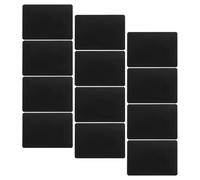 Mikikit 12pcs A7 Size Mini Chalkboard Price Label Tags with Stand Black Writable Price Display Boards for Retail Shelf Labels and Hanging Basket Signs