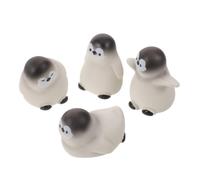 Mikikit 12pcs Adorable Mini Penguin Figurine Resin Ornament with Stable Flat Base and Vivid Texture for Window Sills and Dorm Desks, Collectible Bird Statue for DIY Scene Creation