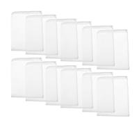 Mikikit 12pcs Aquarium Filter Media Bags White Fine Mesh Filter Bags with Zipper Reusable Cloth Mesh Safe for Aquatic Pets Easy Maintenance Suitable for Aquarium Filtration