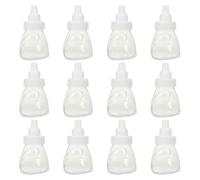 Mikikit 12pcs Bear Shaped Candy Boxes Plastic Small Candy Packaging Boxes Versatile Design for Birthday Party Favors and Home Storage of Small Items