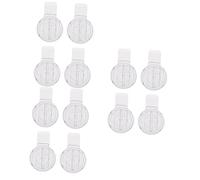 Mikikit 12pcs Door Latch Simple and Convenient to Use Safety Lock for Bedroom Door Pet Lock for Dog Cat Cupboard for Proofing Safety