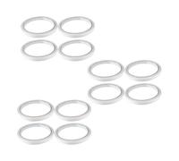 Mikikit 12pcs Double-sided Sticky Tapes with Hot Melt Adhesive, Easy to Peel White Mounting Tape for Metal and Fabric, for Sewing and DIY Scrapbooks