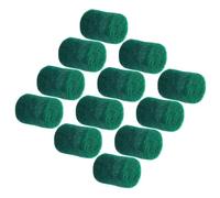 Mikikit 12pcs Green 8x11mm Saxophone Felt Pillars Universal Sax Key Accessories Alto Saxophone Repair Parts Wind Instrument Replacement