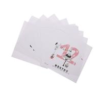 Mikikit 12pcs Monthly Memorial Stickers Set for Babies, Paper Material with Lovely Unique Design, Commemorate Baby's First Year and Track Growth, for Keepsakes and Sharing on Social Media