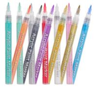 Mikikit 12pcs Painted Graffiti Pen for Nail Art Manicure Drawing Tools for Nail Decoration and Fine Art Details