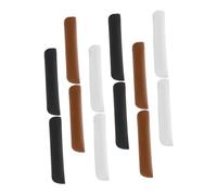 Mikikit 12pcs PU Pen Pouch with Wear Resistant Sleeve for Fountain Pens in White Black and Colors for Versatile Writing Tool Storage