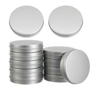 Mikikit 12pcs round Candy Tin with Lids, Empty Metal Tins Made of Iron, Lightweight and Versatile Storage Containers for Small Treats and Cosmetics, and Decorative Pieces