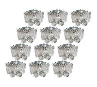 Mikikit 12pcs Treat Box Mini Mining Car Box Silver for Snacks, Jewelries, Wedding Party and Christmas