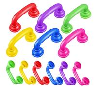 Mikikit 12pcs Whisper Phones Speech Therapy Toy Phones with Comfortable Grip Abs Material for Classroom and Home Use to Improve Reading and Comprehension