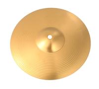 Mikikit 14-inch Hi-hat Cymbal for Drum Set, Metal Percussion Instrument Accessory Hi-hat Clutch Compatible for Jazz and Rock Drummers