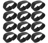 Mikikit 15pcs Black Mourning Armbands for Memorial Ceremonies and Funerals, Elastic Adjustable Cloth Bands Resistant to Deformation, Suitable for Remembrance Events