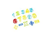 Mikikit 15pcs DIY Plasticine Number and Symbol Mould Set with Extruder Tools for Educational Math Craft Supplies Indoor Outdoor Play