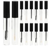 Mikikit 15pcs Empty Mascara Tube Wand Plastic Makeup Vial Bottle for DIY Homemade Eyelash Packing