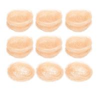 Mikikit 15pcs Simulated Bird Nest Cold Dish Ornaments Meat Pink Table Decor Bird's Nest Decoration for Party and Home Cold Plate Display