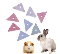 Mikikit 15pcs Volcanic Triangle Teeth Grinding Blocks for Mice and Degus Small Animal Chew for Dental Care and Boredom Relief in Hamsters and Small Pets Random Color