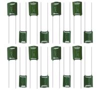 Mikikit 16pcs Guitar Capacitors for Electric Guitar Easy to Install with High Power Dissipation Plastic and Metal Material Capacitor Set