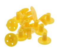 Mikikit 16pcs Plastic Flange DIY Fixed Flanges with Design for Industrial Pipe Fittings Lightweight Coupler Accessories for Wall Brackets and Shelving Support
