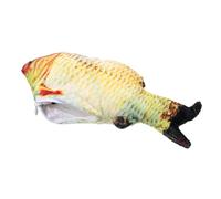 Mikikit 1pc Electric Fish Plush for Cats Adorable Simulation Doll Keeps Pets Mentally and Physically Active for Friends and Family Electric Style Crucian