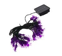 Mikikit 1pc Led Solar Halloween Spider String Light Lights Spider Design Outdoor Garden Decor for Ghost Festival Energy Saving Easy to Use String Lamp