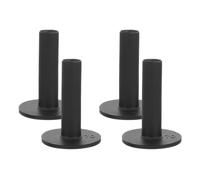 Mikikit 1set Rubber Golf Tees for Indoor Simulator Mats, Precision Ball Positioning with High Elasticity Support, Sturdy Black Rubber Tall Golf Tees for Practice and Training 4pcs