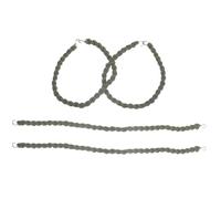 Mikikit 2 Pairs Elastic Boot Strings with Metal Hooks for Pant Leg Fixation, Outdoor Leg Tie Ropes Made of Polyester Yarn and Aluminium Alloy, for Wilderness Survival and Camping
